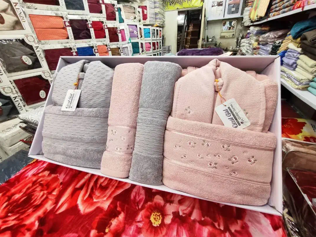 حوله ترنم تبریز دورو نخ نگارین دوقلو ترک تبریز|لوازم حمام|مشهد, امیر|دیوار