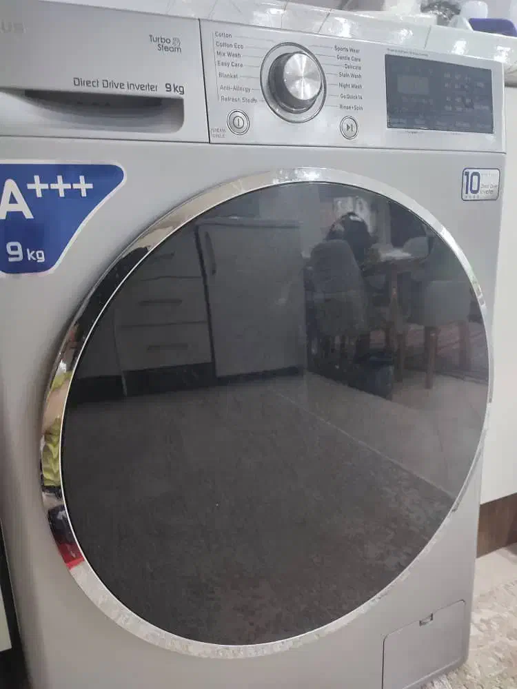 ماشین لباسشویی 9 کیلویی کم مصرف جی پلاس(درحدنو)|ماشین لباسشویی و خشک‌کن لباس|ری, دیلمان|دیوار