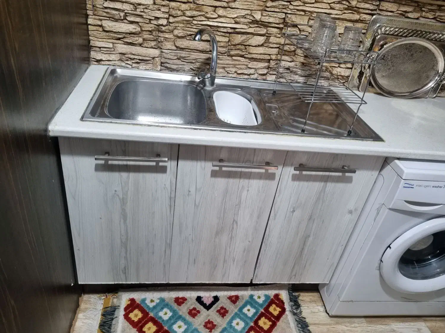 کابینت کامل آشپزخانه همراه با سینگ و شیرآلات|مصالح و تجهیزات ساختمان|اصفهان, سرشبادران|دیوار