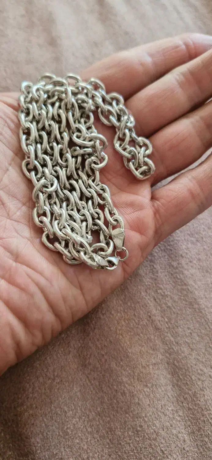 زنجیر نقره دیپلمات گردنبند انگشتر|جواهرات|اصفهان, مسجد مصلی|دیوار