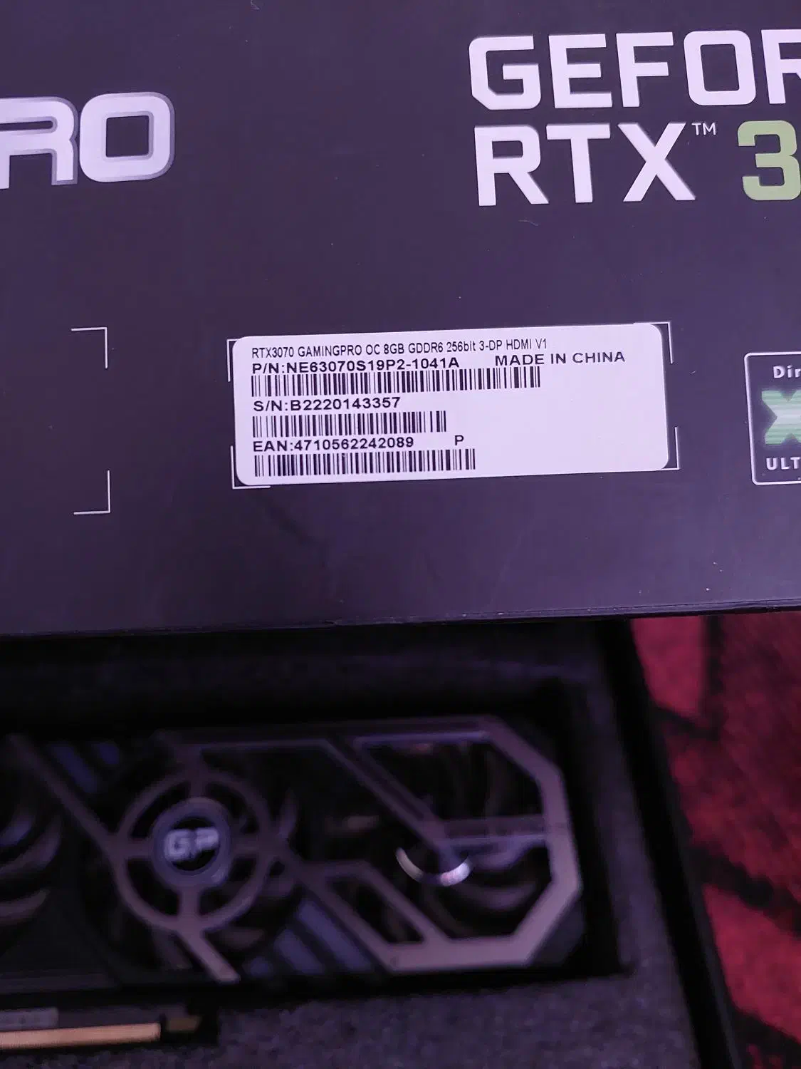 کارت گرافیگ oc3070پلیت ۸گیگddr6|قطعات و لوازم جانبی رایانه|همدان, |دیوار