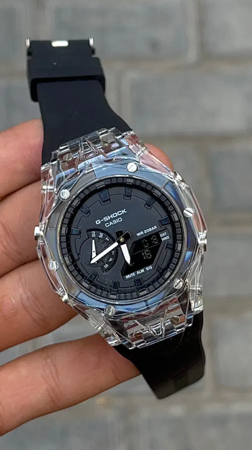 ساعت جیشاک فول مشکی|ساعت|شیراز, سیاه سنگ|دیوار