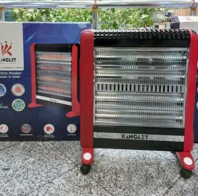 *هیتر بخاری برقی چرخ دار فن دار با مخزن بخار آب*|بخاری، هیتر، شومینه|شهرکرد, |دیوار