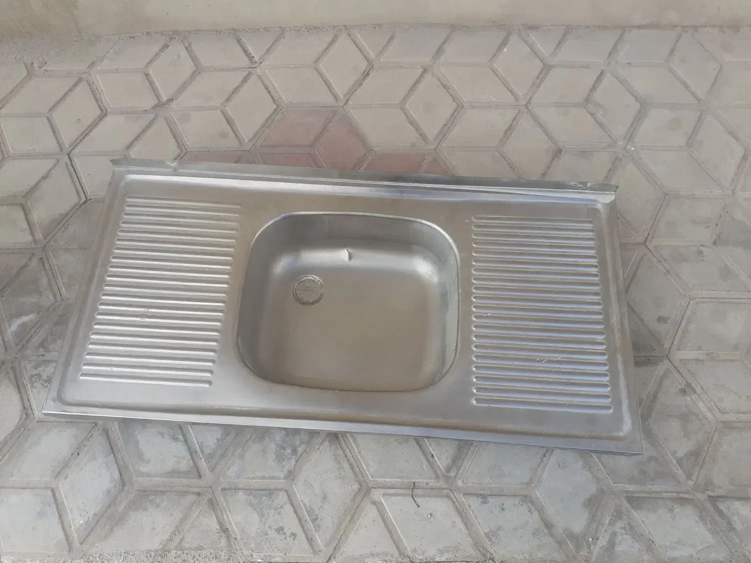 سینک ۱ قلو|آب‌چکان و نظم‌دهنده ظروف|مبارکه, |دیوار