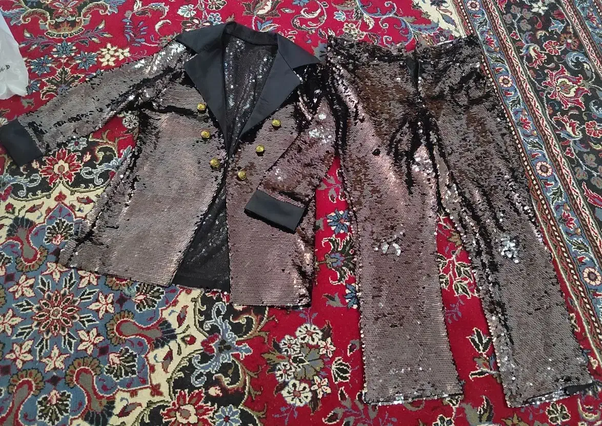 کت شلوار مجلسی پولکی|لباس|لار, |دیوار