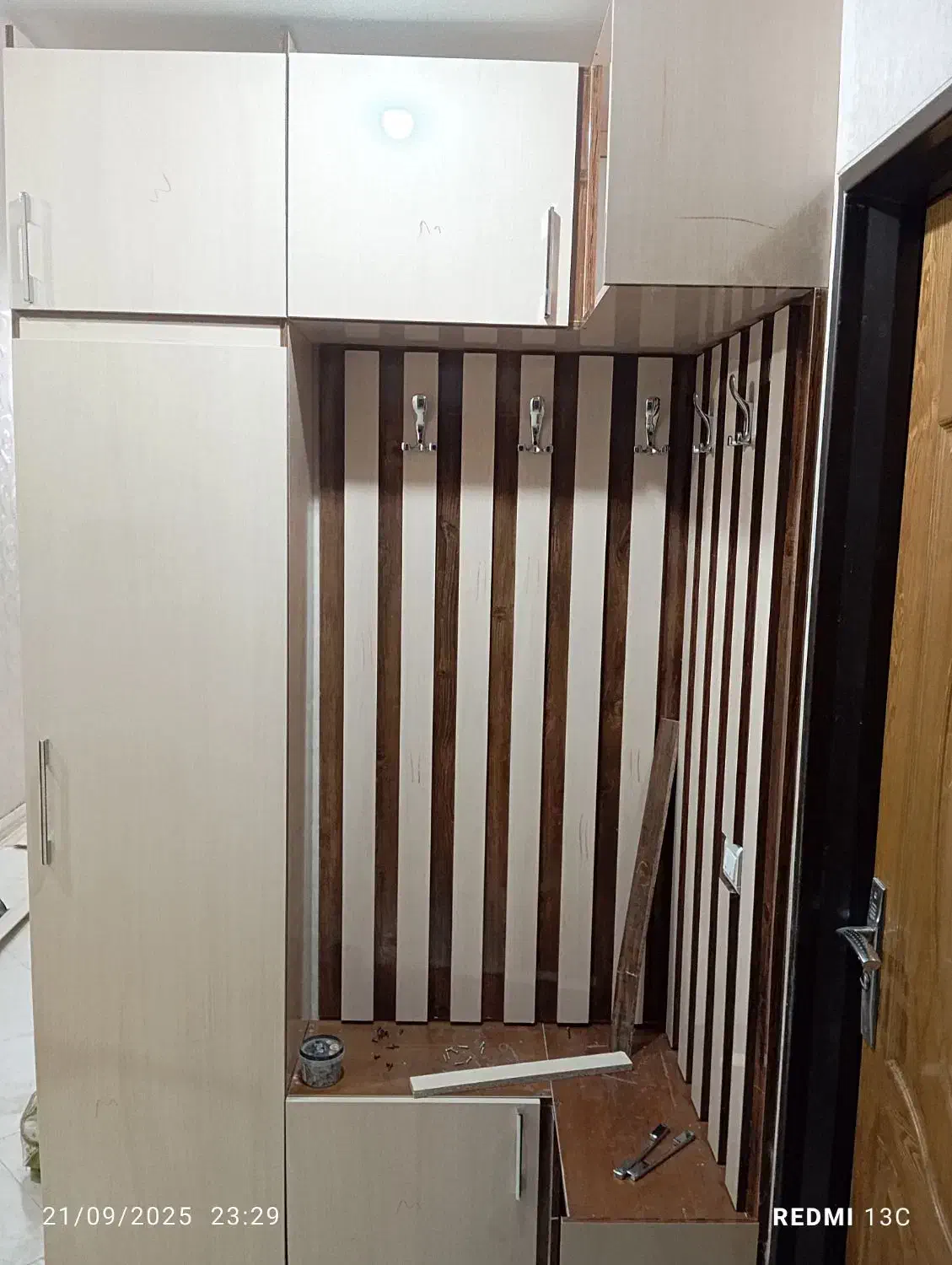 کمد دیواری MDF|جاکفشی، کمد، دراور|گلبهار, شهر جدید گلبهار|دیوار