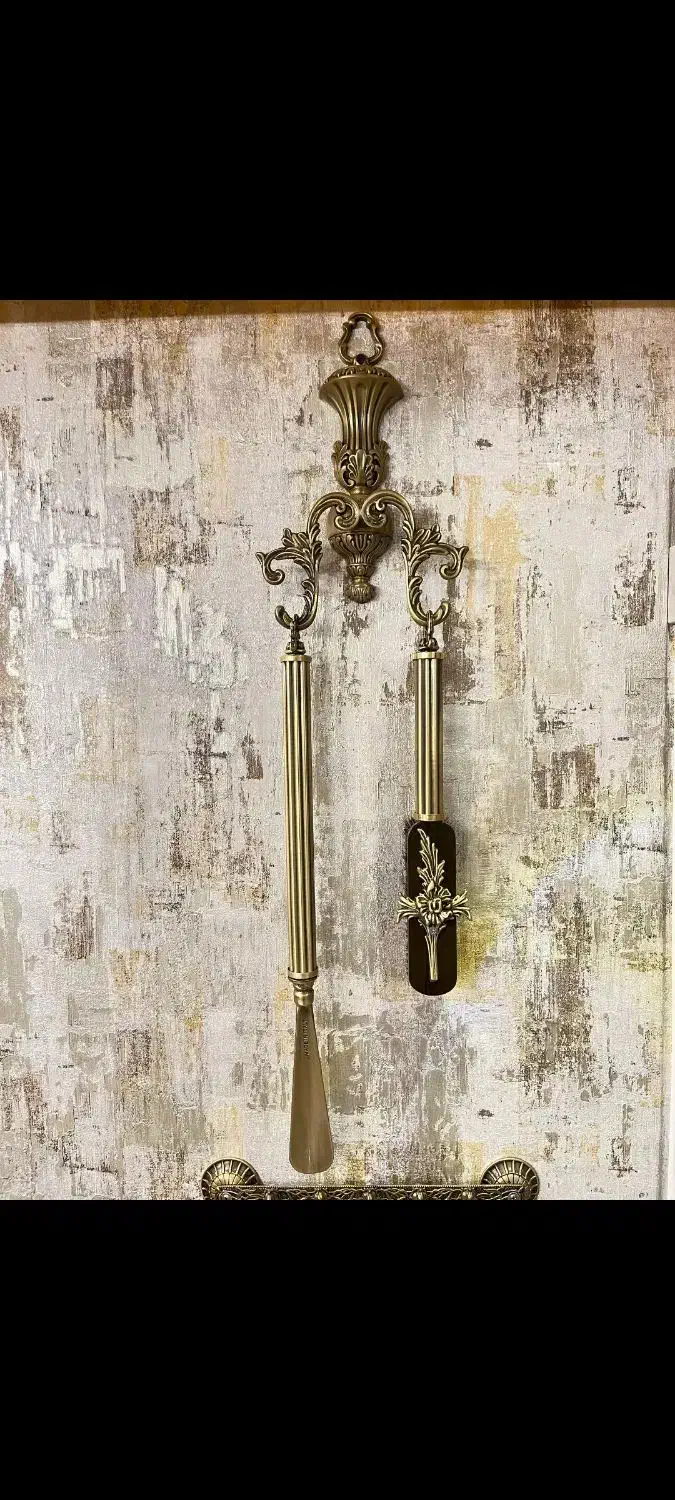 پاشنه کش و برس برنز ایتالیایی اک بند مناسب جهیزیه|صنایع دستی و سایر لوازم تزئینی|رشت, کاکتوس|دیوار