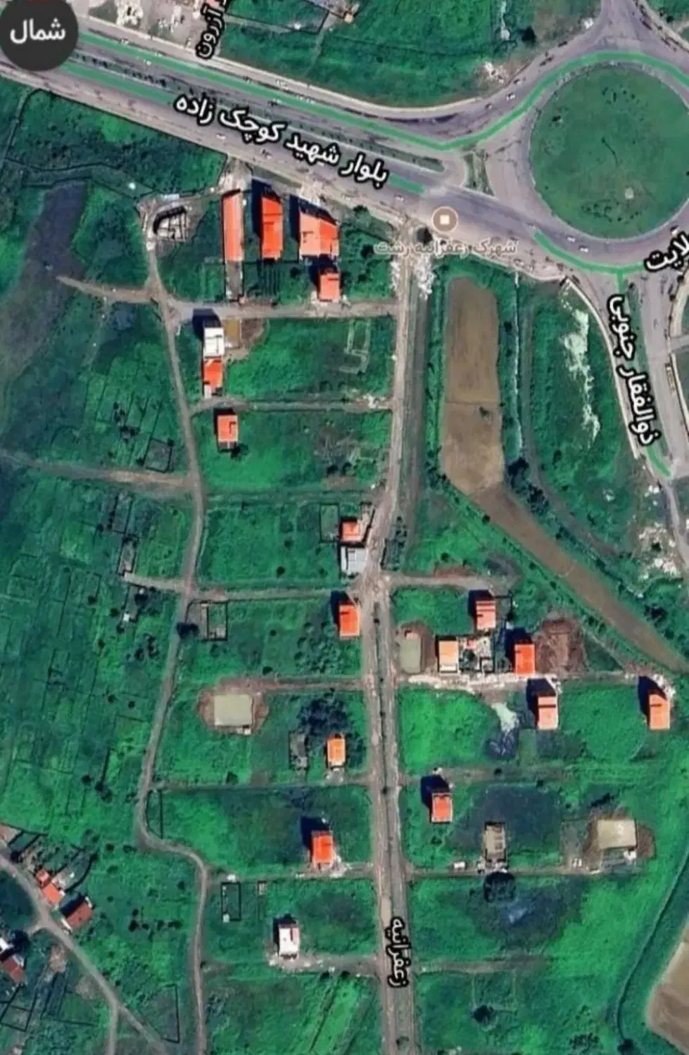 زمین سند دار شهرک زعفرانیه ۲ بر|فروش زمین و ملک کلنگی|رشت, کوی غلام نیا|دیوار