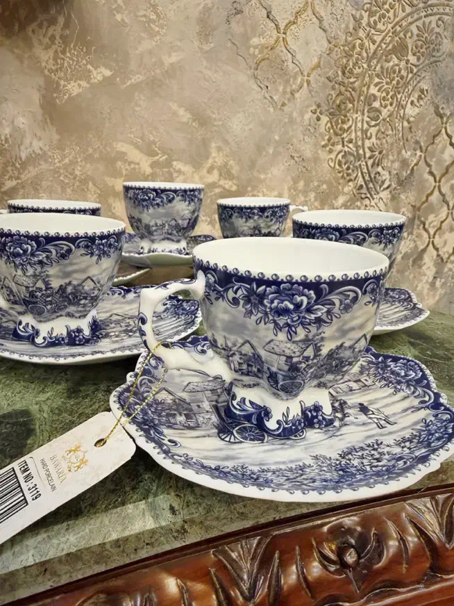 سرویس۱۲پارچه چای خوری قلم ابی باواریا|ظروف سرو و پذیرایی|تهران, نیروی هوایی (پیروزی)|دیوار