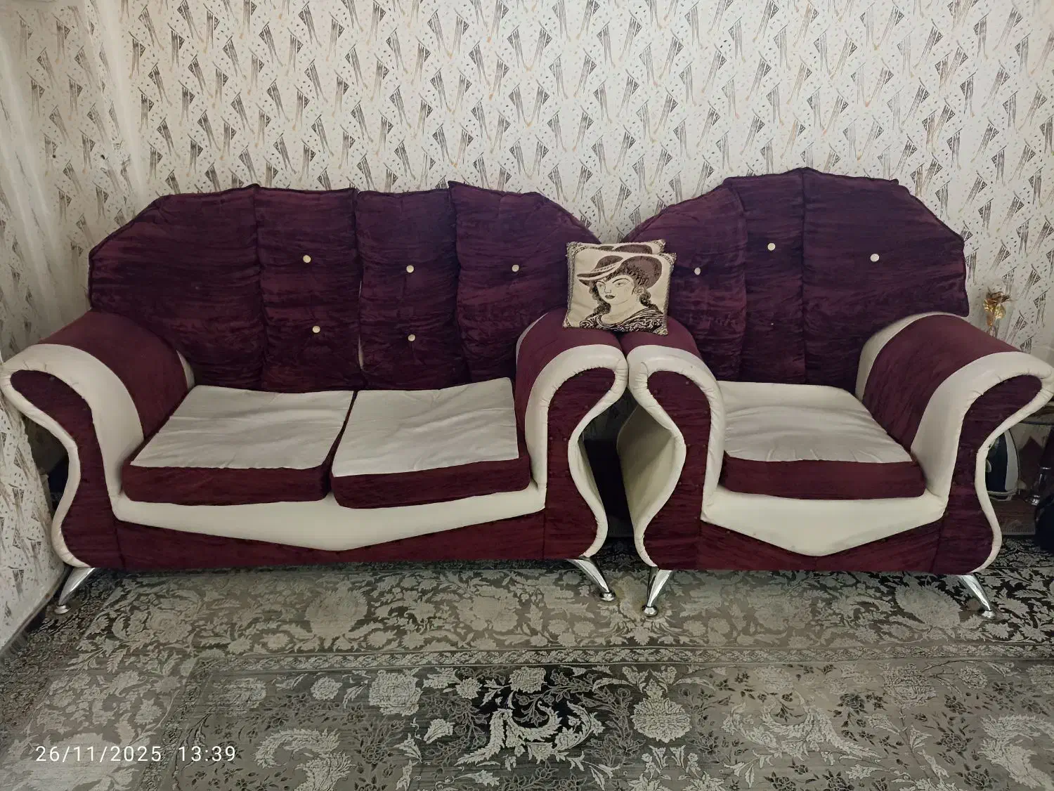 مبل راحتی ۷ نفره|مبلمان خانگی و میز عسلی|بجنورد, |دیوار