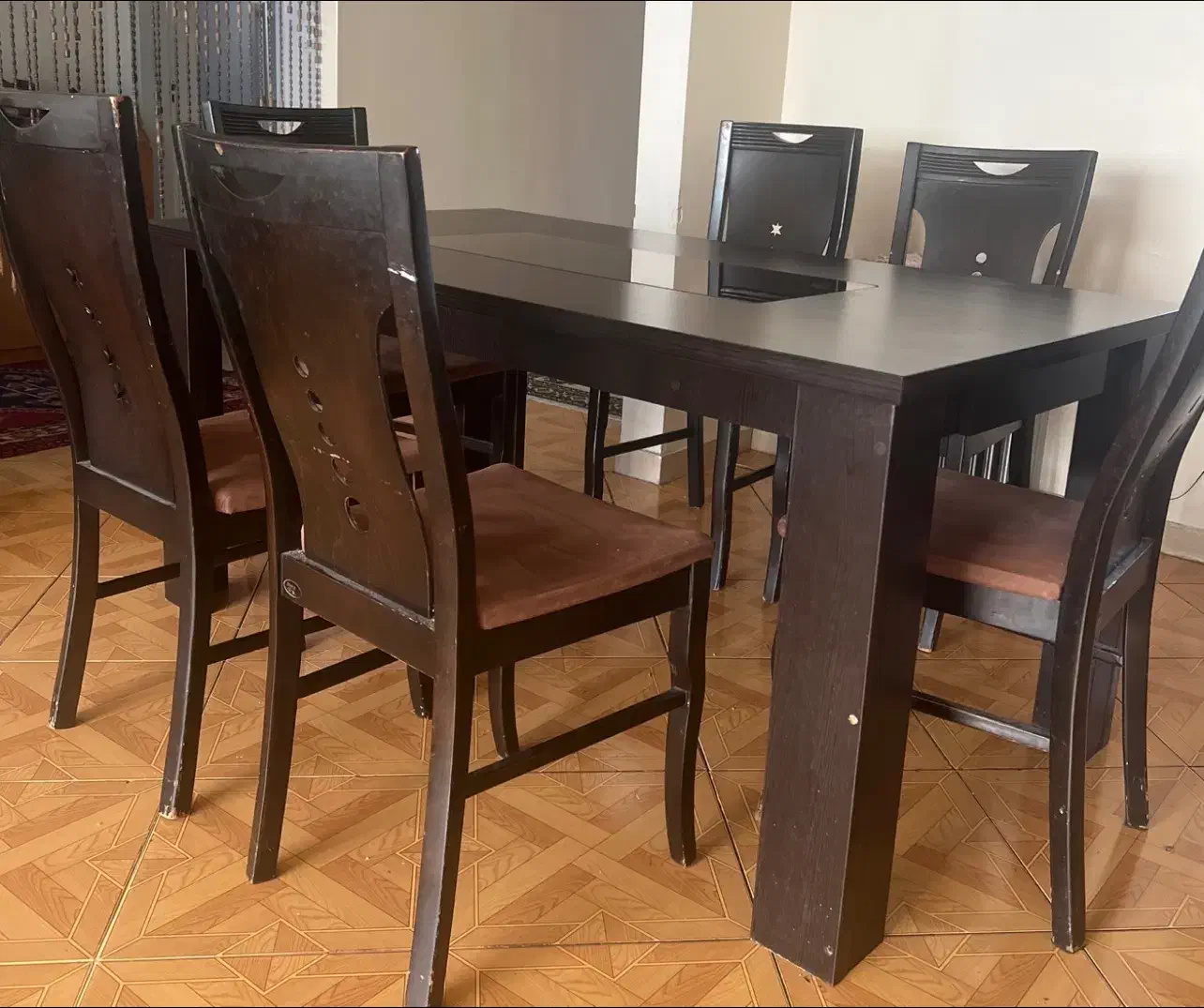 میز ناهار خوری|میز و صندلی غذاخوری|تهران, نیروی دریایی|دیوار