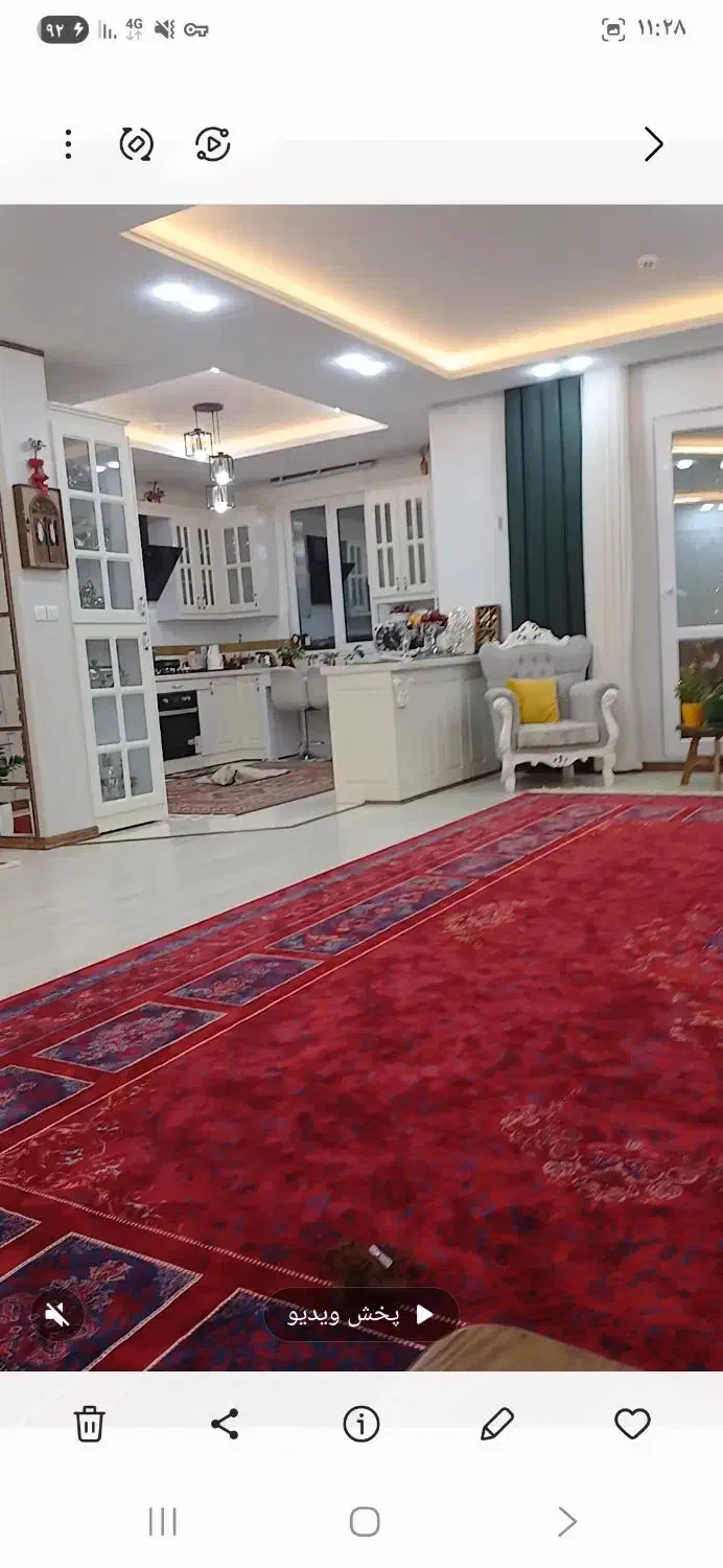 قالی 24 متری فوق العاده تمیز(شرایطی تا 3 ماه باچک)|فرش|مشهد, الهیه|دیوار