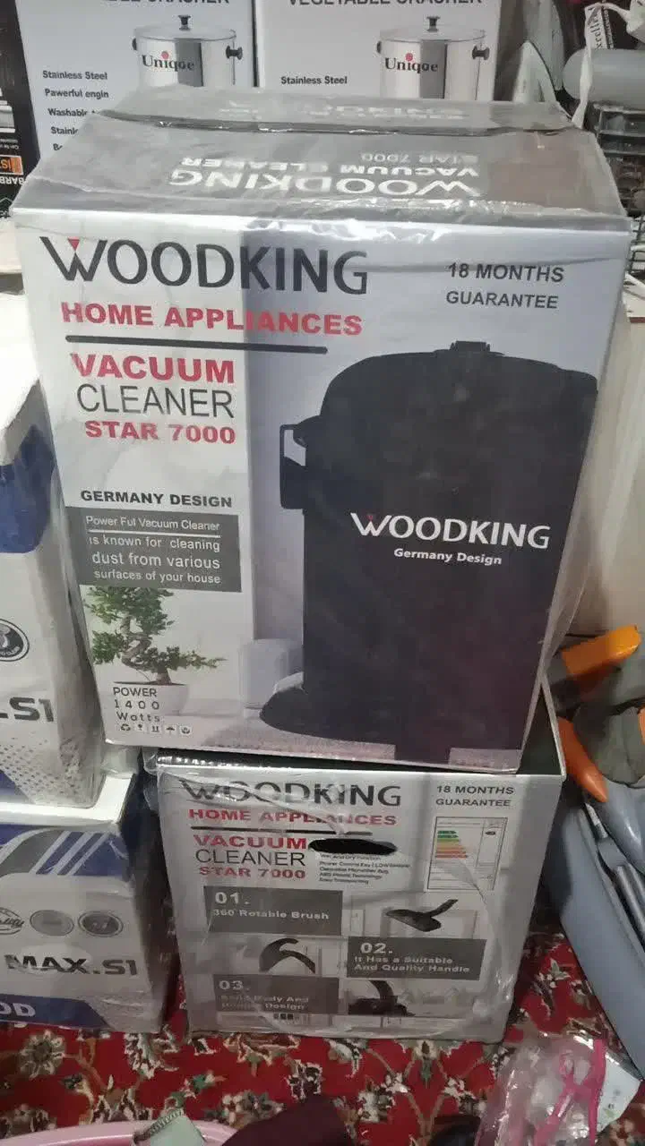 جاروبرقی WOODKING مشکی نو و پرقدرت|جاروبرقی، جارو شارژی، بخارشو|خوسف, |دیوار