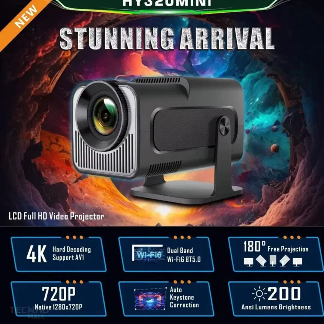 ویدیو پروژکتور Hy320 Mini|تلویزیون و پروژکتور|راور, |دیوار