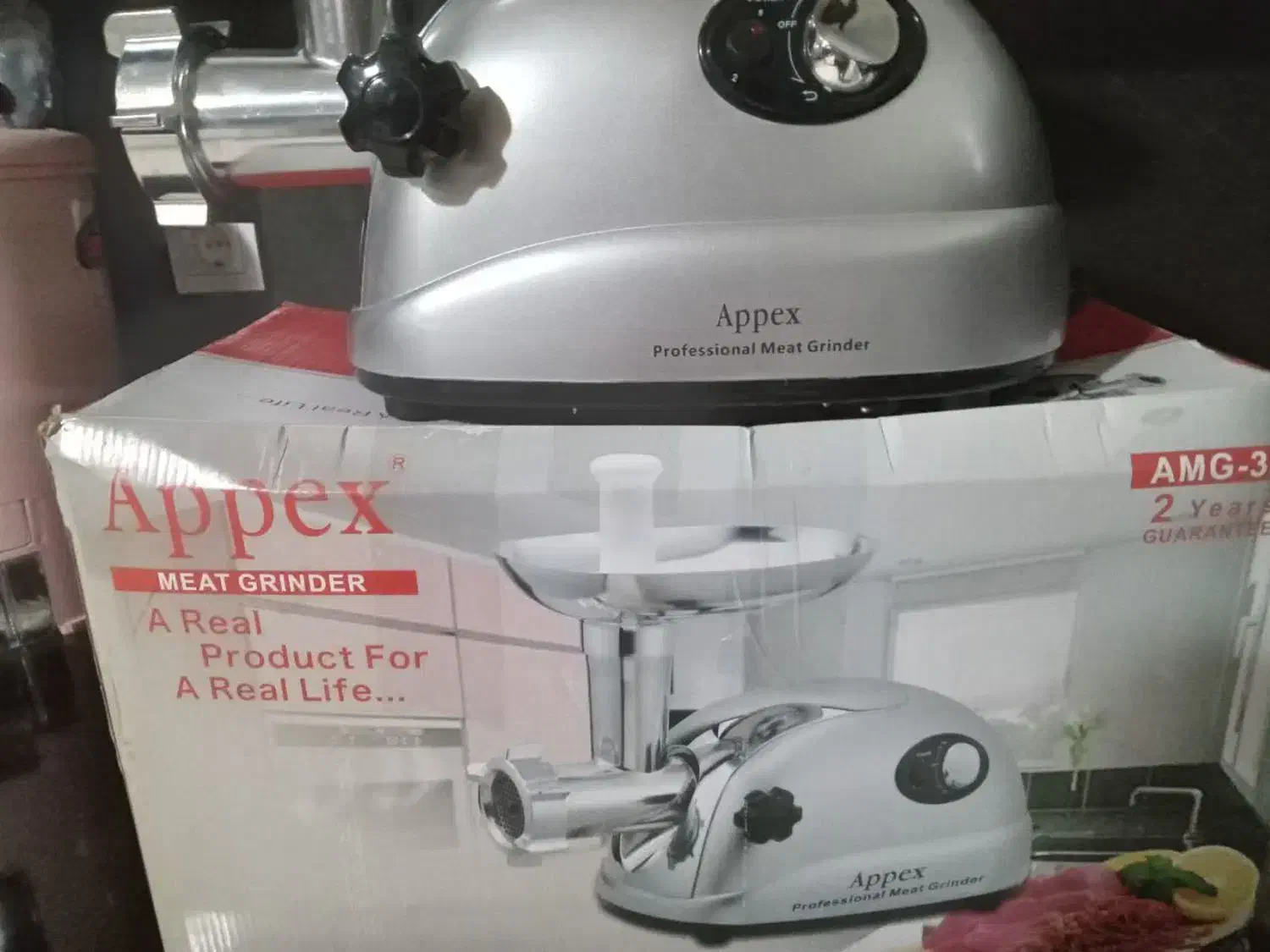 فروش یکدستگاه چرخ گوشت اپکس (Appex) اصلی|خردکن، آسیاب، غذاساز|گلبهار, شهر جدید گلبهار|دیوار