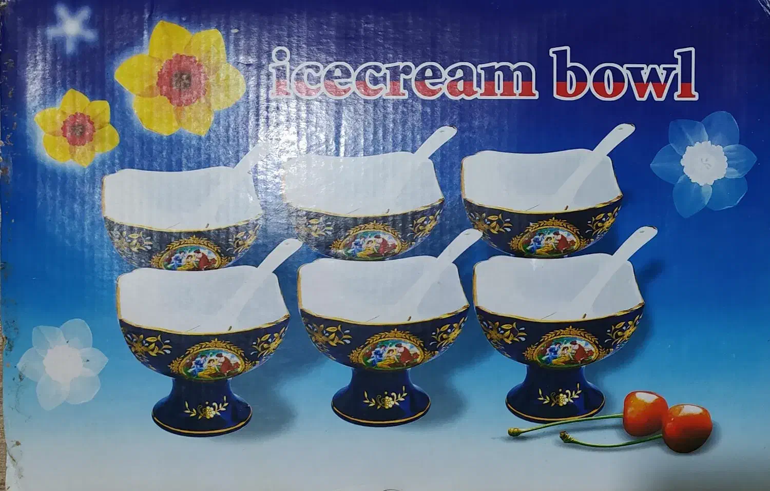 ست بستنی خوری|صنایع دستی و سایر لوازم تزئینی|کاشان, قطب راوندی|دیوار