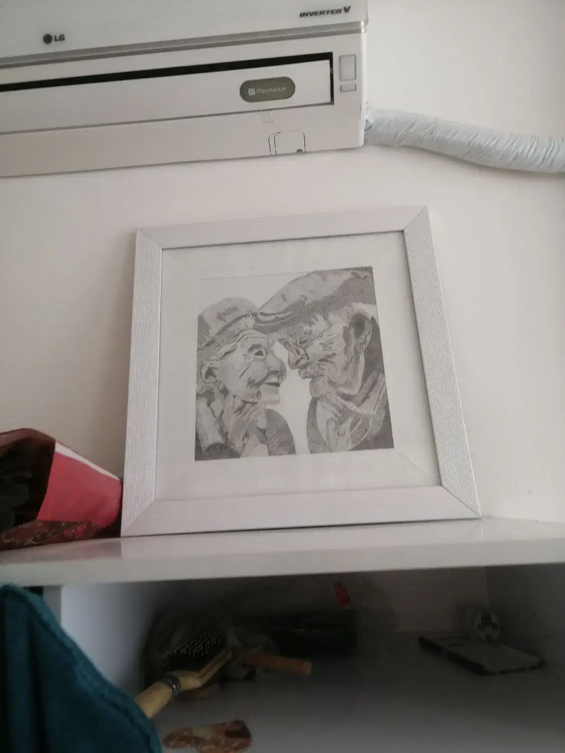 یک عدد تابلو کار دست خودمه با ماژیک نقطه نقطه|تابلو، نقاشی، عکس|میبد, |دیوار