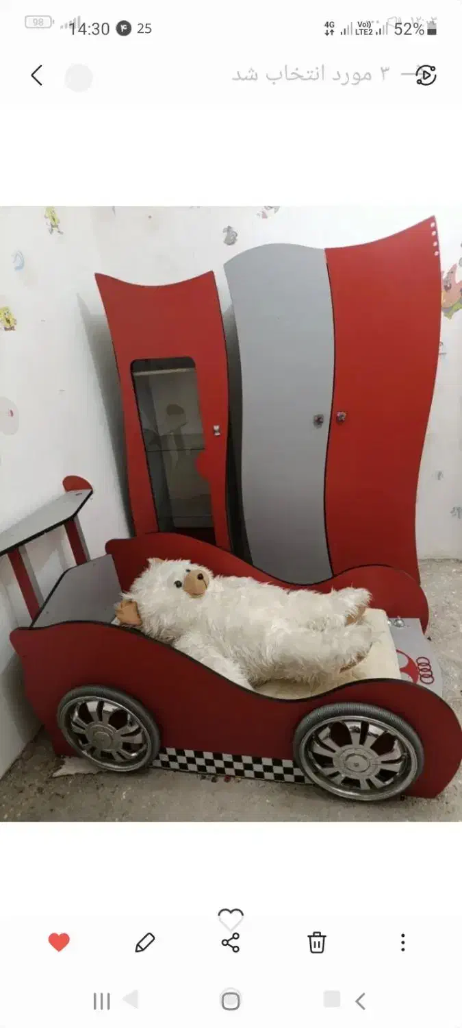 کمد و تخت بچه|تخت و صندلی بچه|قرچک, داوود آباد|دیوار