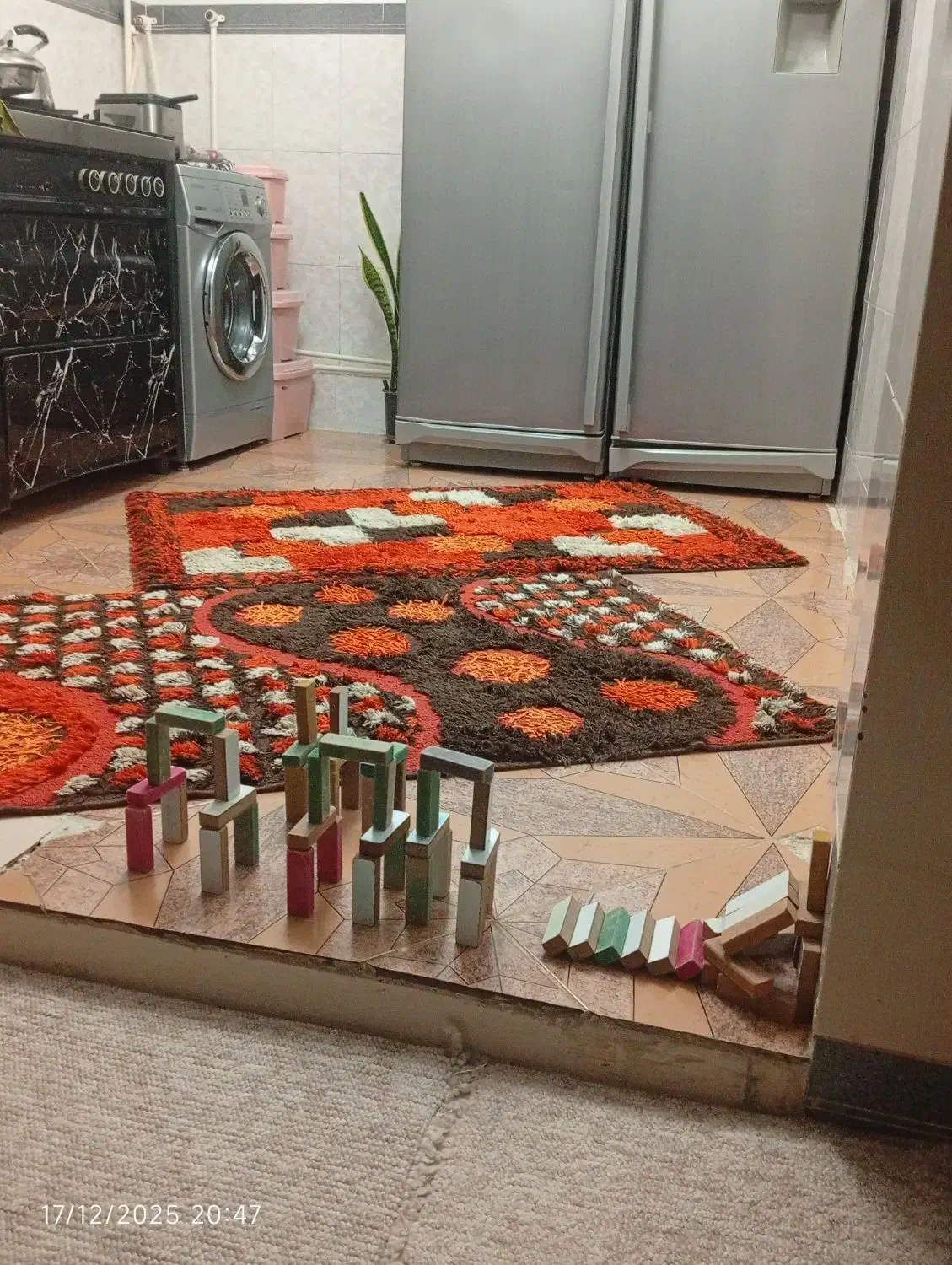 گلیم|گلیم، جاجیم، گبه|نورآباد, |دیوار