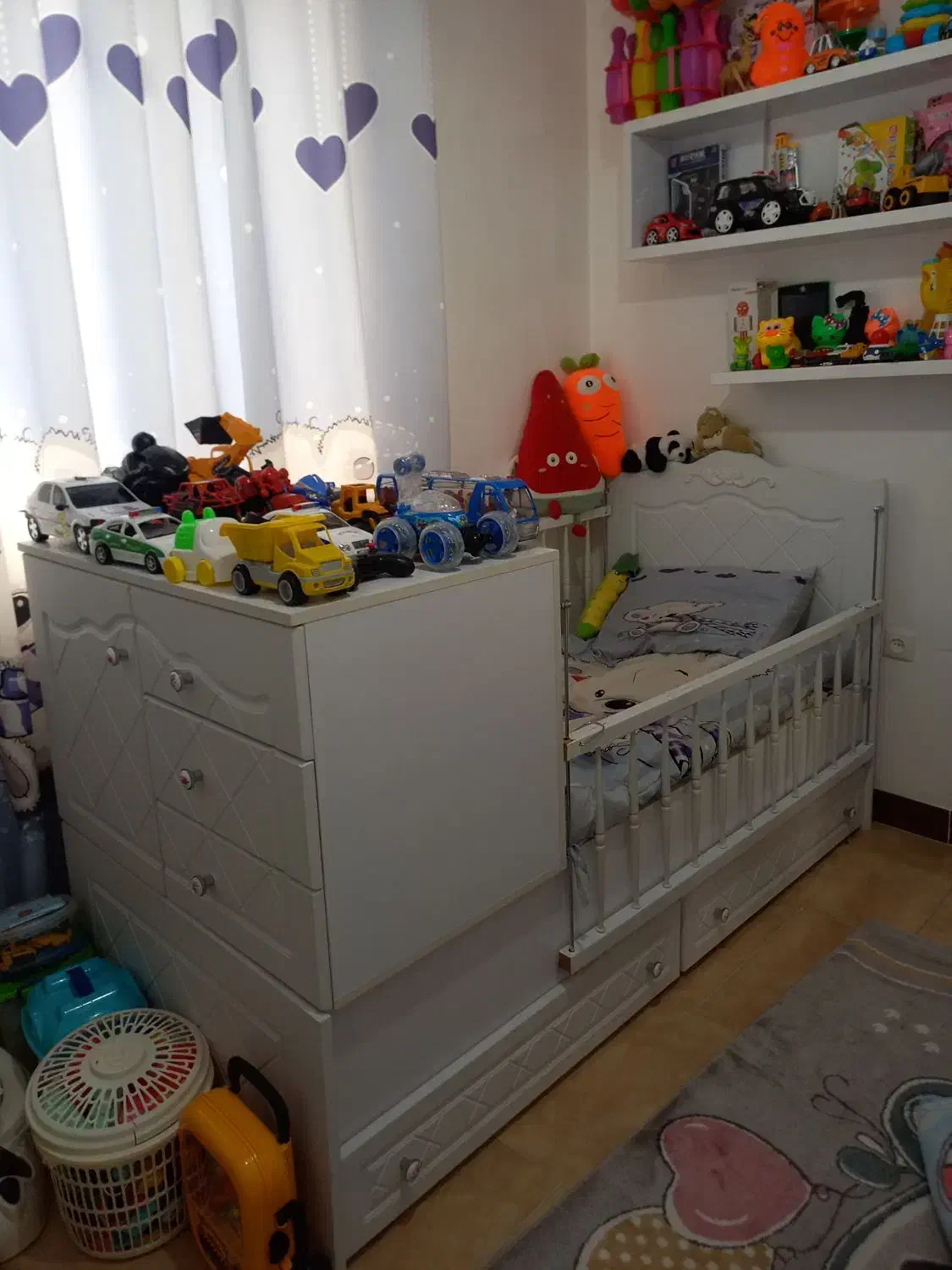 تخت کودک نوجوان ام دی اف محکم وبادوام|تخت و سرویس خواب|رشت, پاستوریزه|دیوار