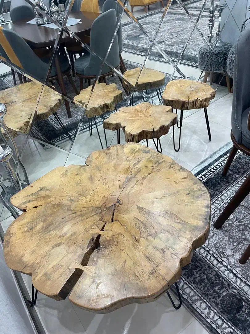 جلو مبلی و گل میز چوبی|مبلمان خانگی و میز عسلی|بوشهر, |دیوار