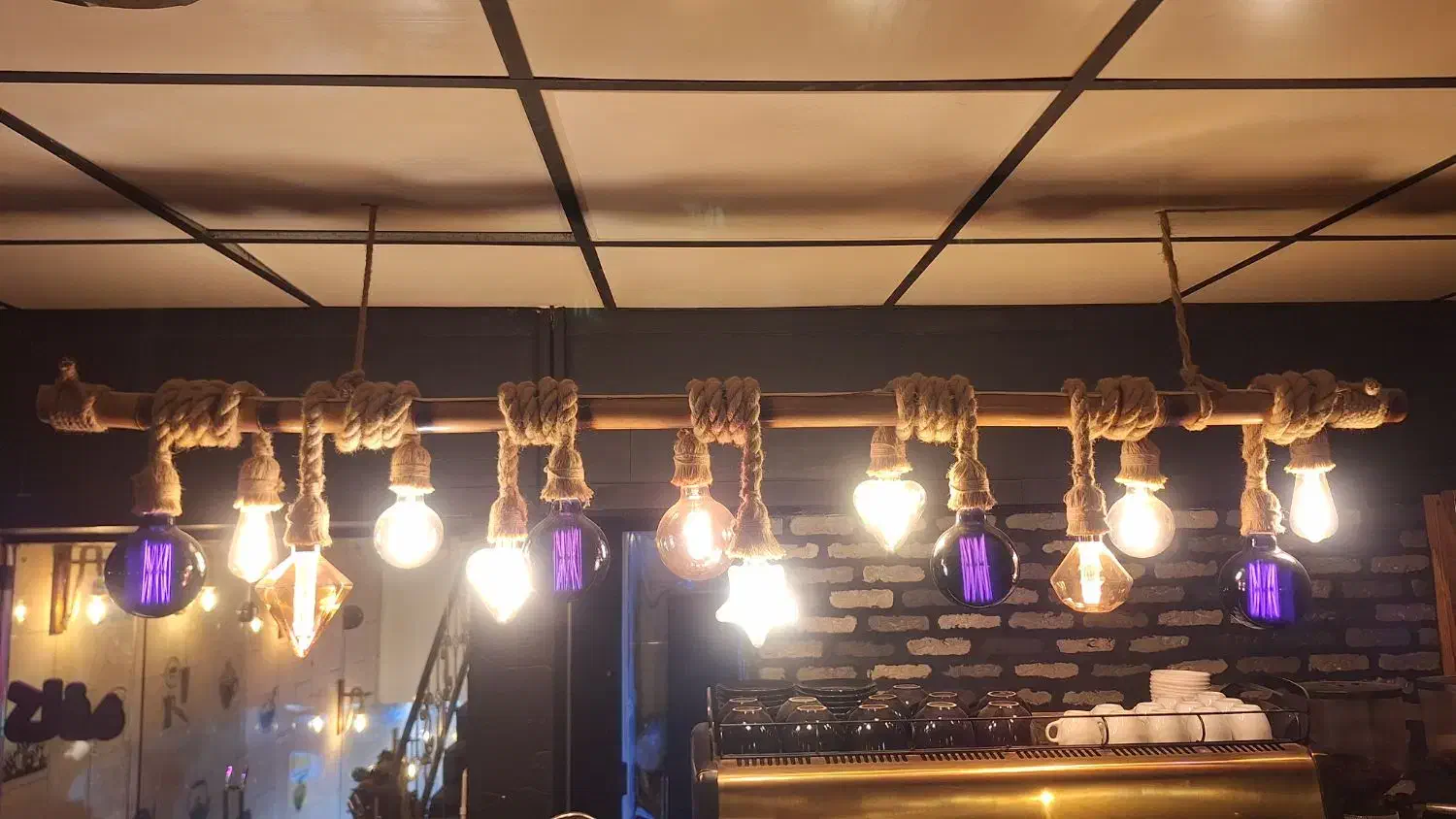 لوستر بامبو کنفی ۱۴ شعله|لوستر و چراغ آویز|کرج, فاز ۴ مهرشهر|دیوار