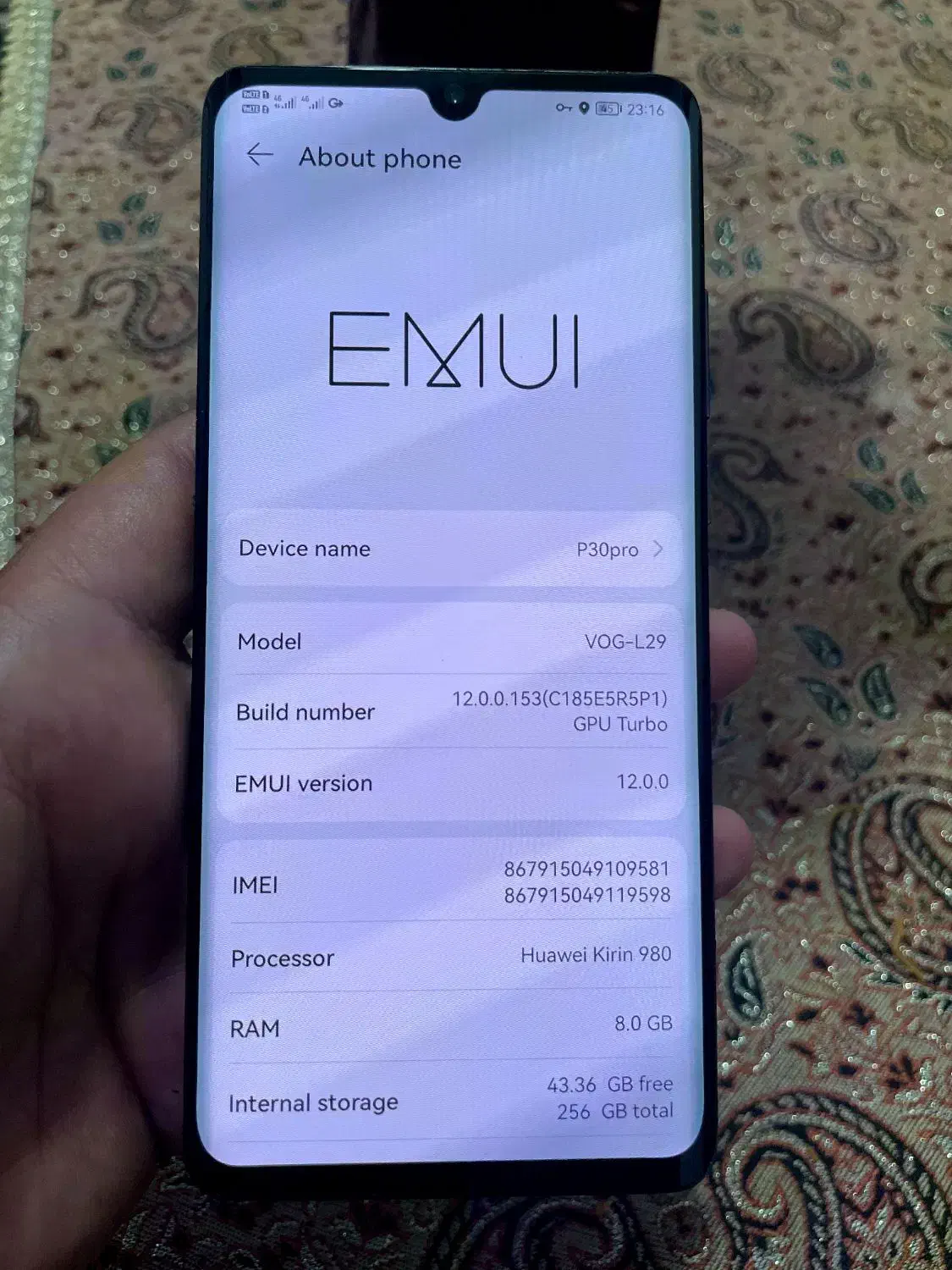 گوشی هواوی p30pro|موبایل|یاسوج, |دیوار