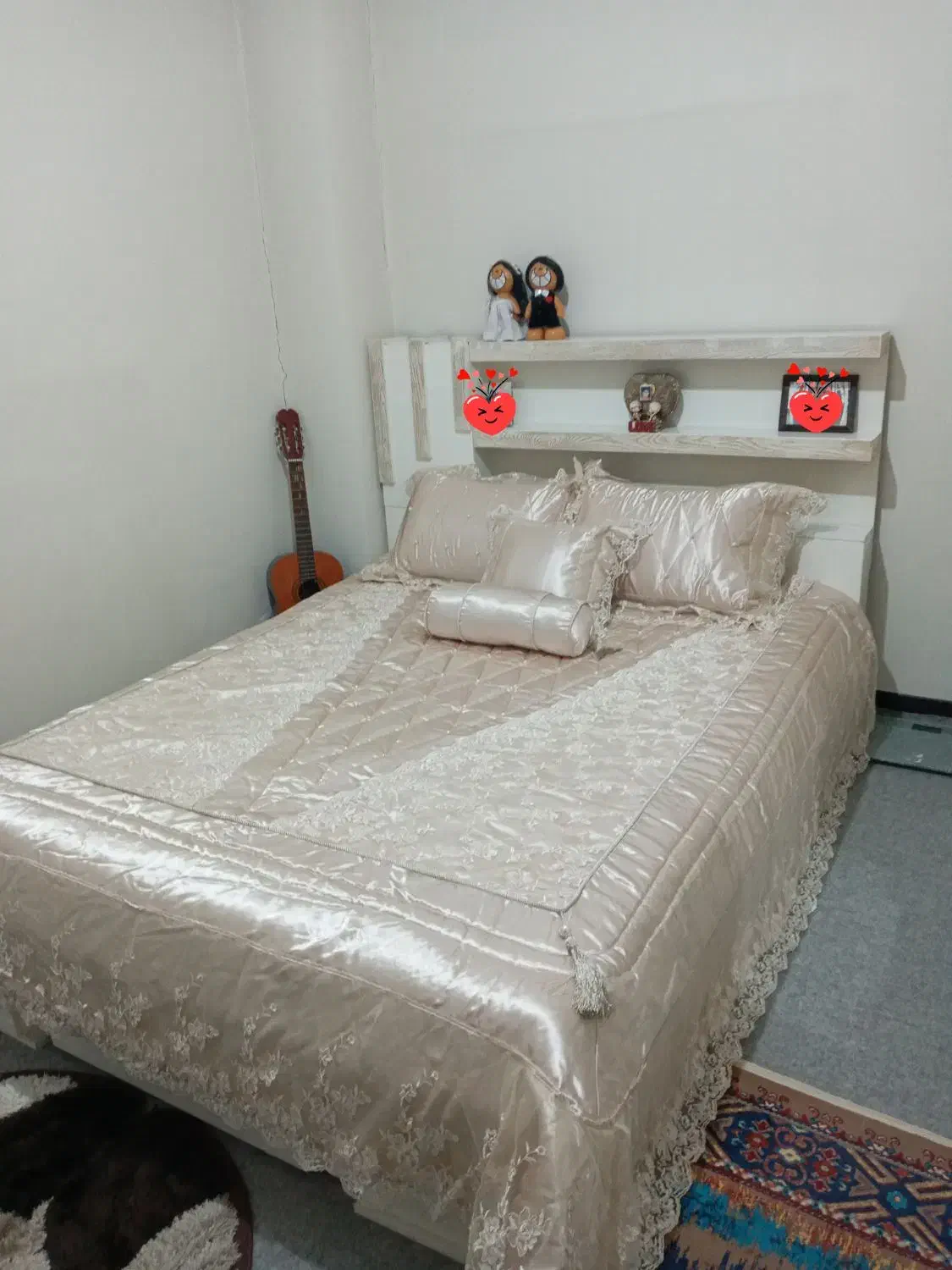 سرویس روتختی دو نفره مروارید دوز|سرویس روتختی|برخوار, |دیوار