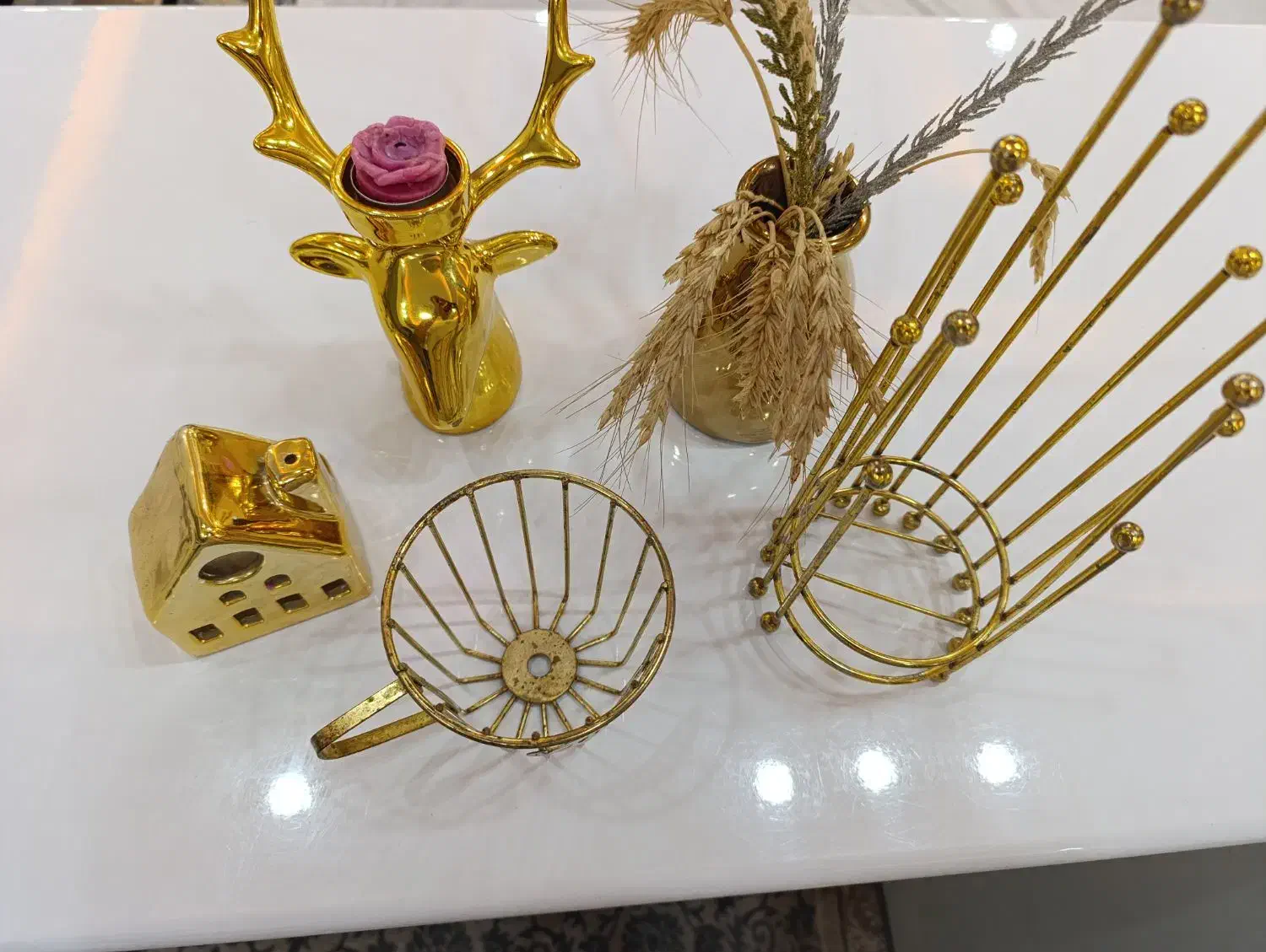 یه سری مجسمه طلایی بابهترین جنس پلی استر|مجسمه، تندیس، ماکت|تاکستان, |دیوار