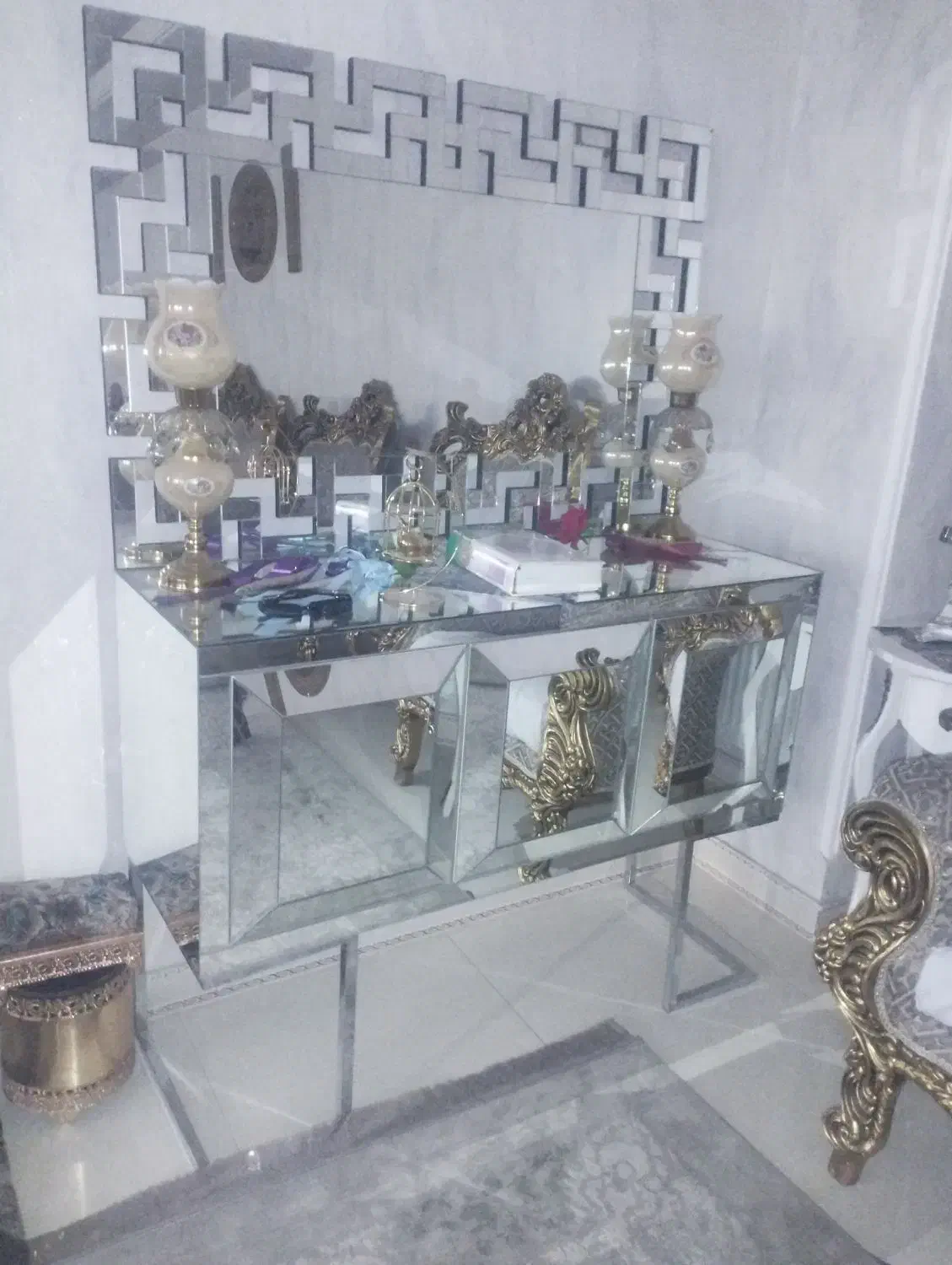ست کامل میز تی وی کنسول آینه جاکفشی میز وسط عسلی|بوفه، ویترین، کنسول|تهران, آذری|دیوار