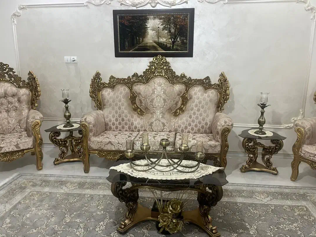 مبل سلطنتی|مبلمان خانگی و میز عسلی|شاهینشهر, نسیم ۵|دیوار