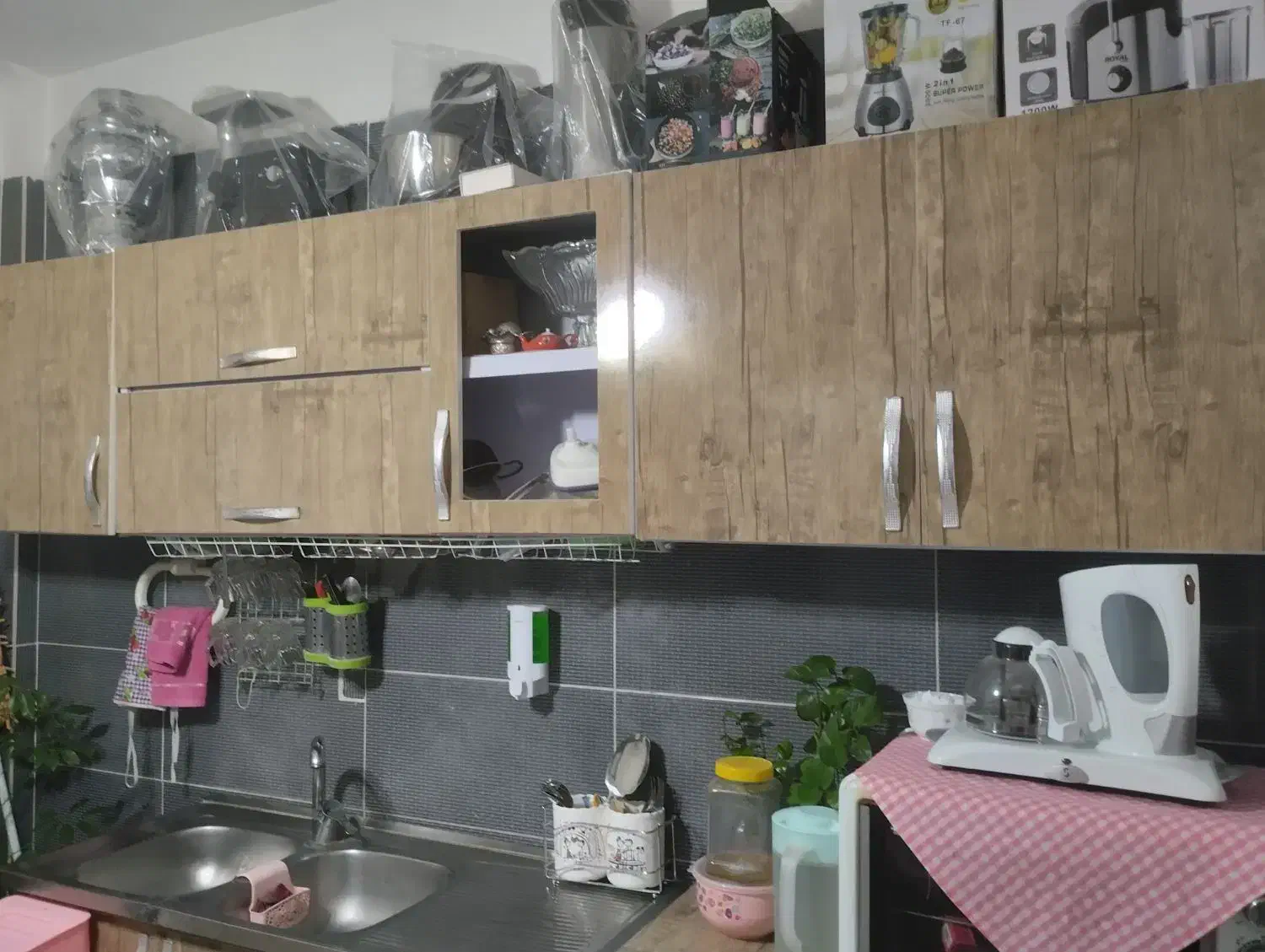 کابینت هود سینک|آبچکان و نظمدهنده ظروف|باسمنج, |دیوار