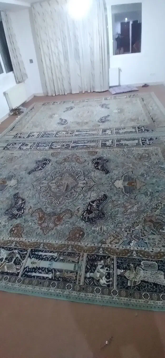 فرش ماشینی در حد نو ۱۲ متر دو عدد و دوعدد۹ متر|فرش|اردبیل, |دیوار