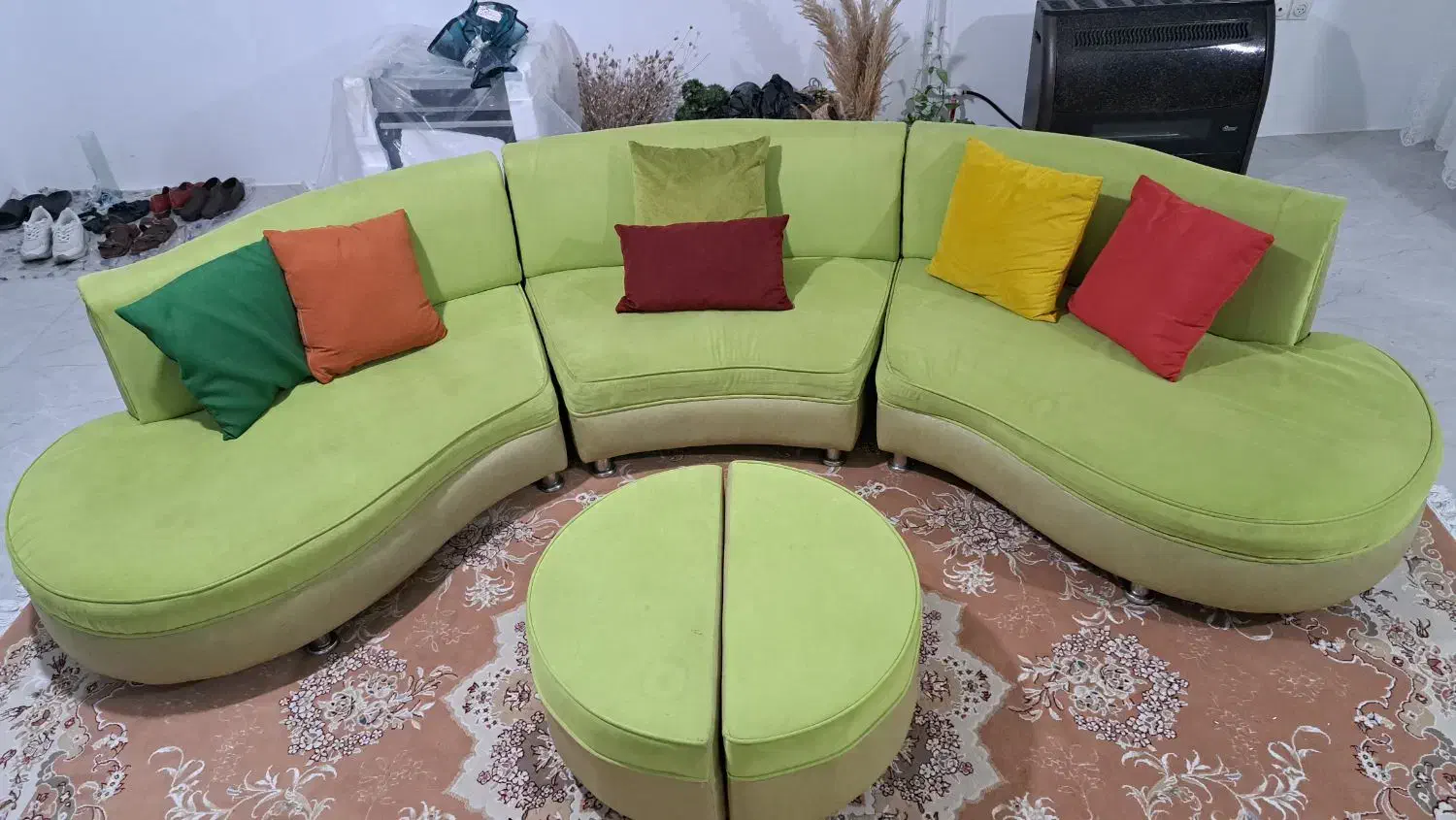 مبل ال ۶ نفره|مبلمان خانگی و میز عسلی|بندر انزلی, جهانگانی|دیوار