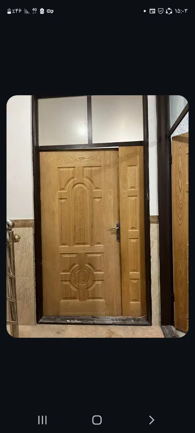 درب با چهار چوب|مصالح و تجهیزات ساختمان|انگوران, |دیوار