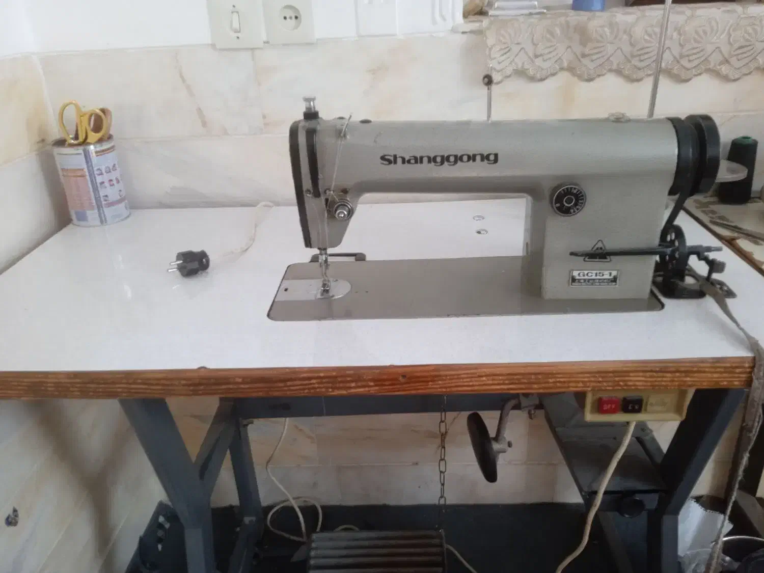 چرخ خیاطی راسته دوز شانگونگ ،موتور بزرگ|چرخ خیاطی و ریسندگی|میبد, |دیوار