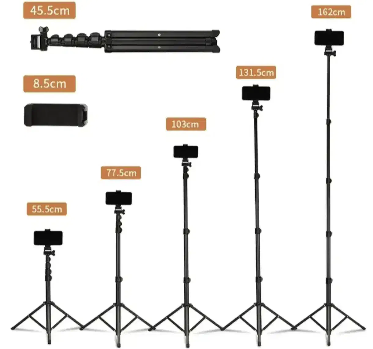 انواع سه پایه موبایل،دوربین برند Jmary و Huawei|دوربین عکاسی و فیلم‌برداری|شیراز, سینما سعدی|دیوار