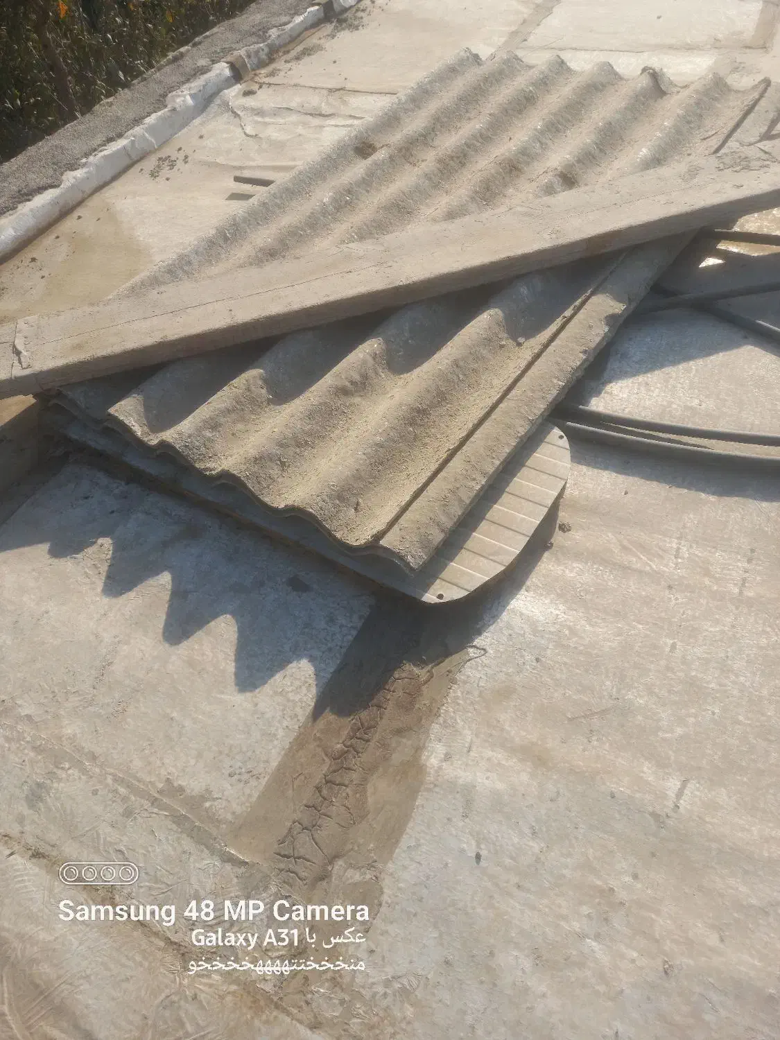 تخته بنایی و فرغون و ایرانیت|مصالح و تجهیزات ساختمان|باغستان, |دیوار