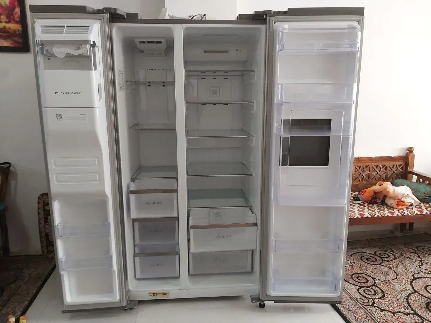 یخچال اسنوا ساید بای ساید ۳۲فوت|یخچال و فریزر|همدان, |دیوار