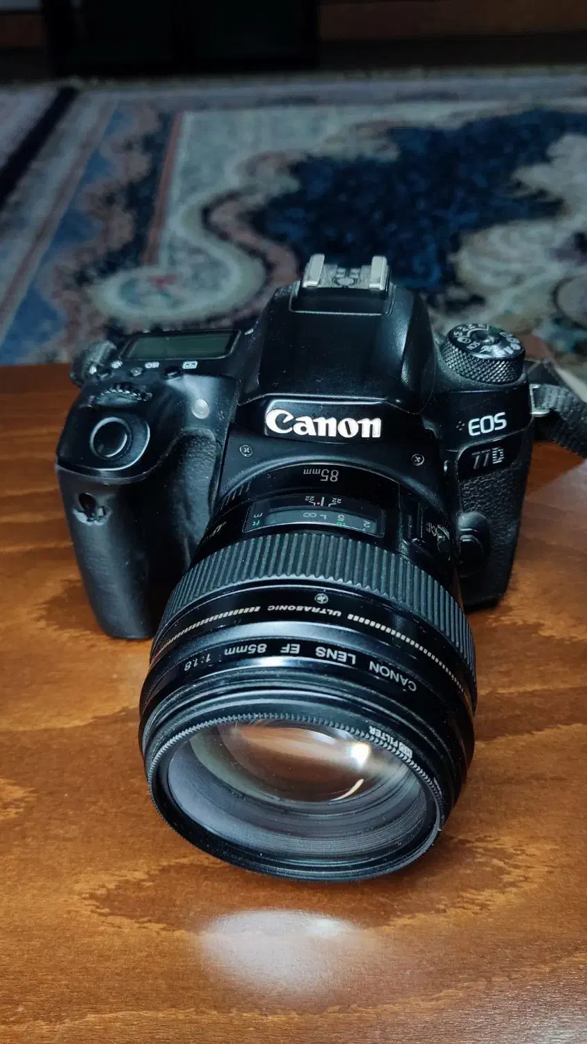 دوربین کنون 77d با لنز های 85 و 18 135|دوربین عکاسی و فیلم‌برداری|اهواز, ۳۰ متری|دیوار