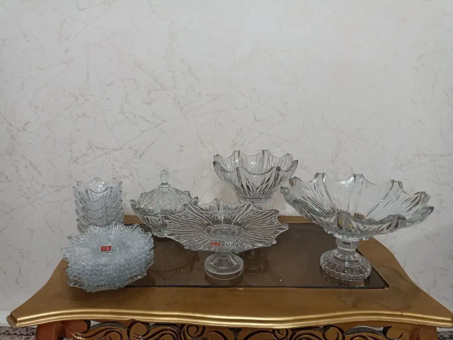 ظروف پذیرایی کریستال|ظروف سرو و پذیرایی|مشهد, هنرور|دیوار