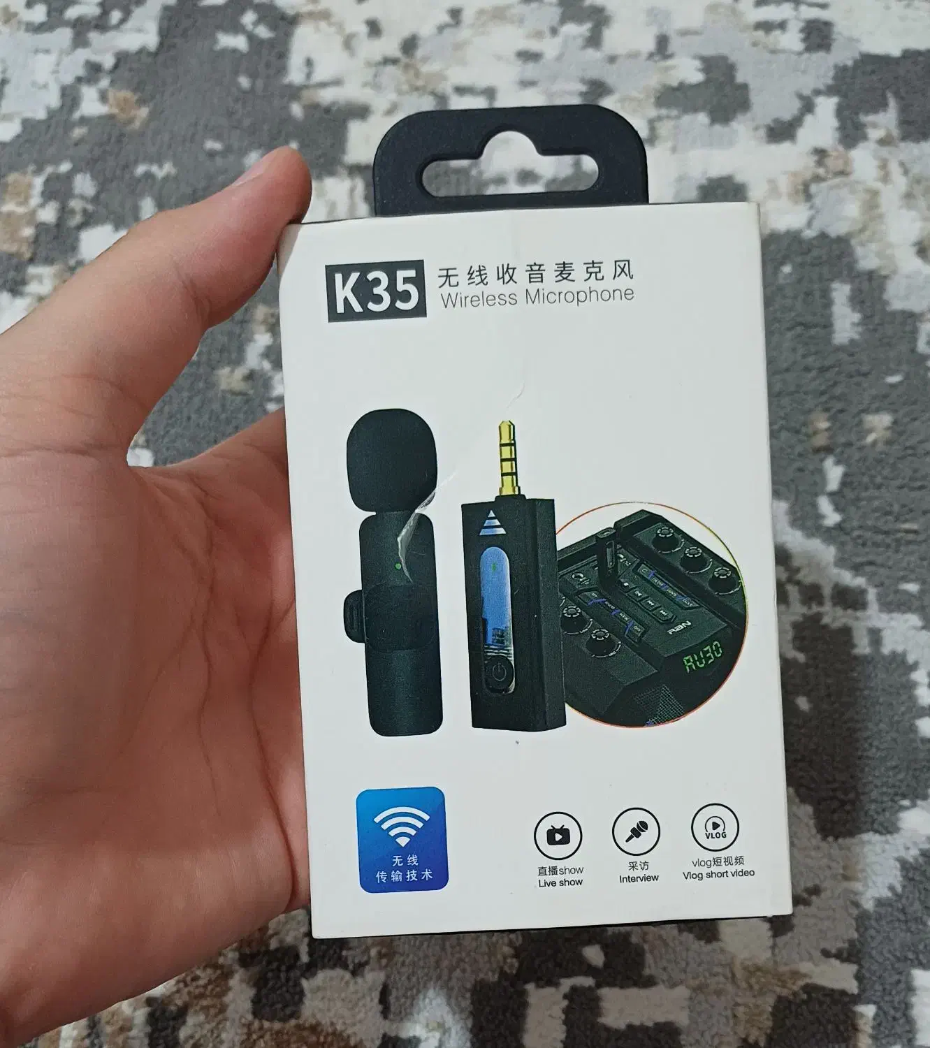 میکروفن یقه ای بی سیم|صوتی و تصویری|خرم‌آباد, |دیوار