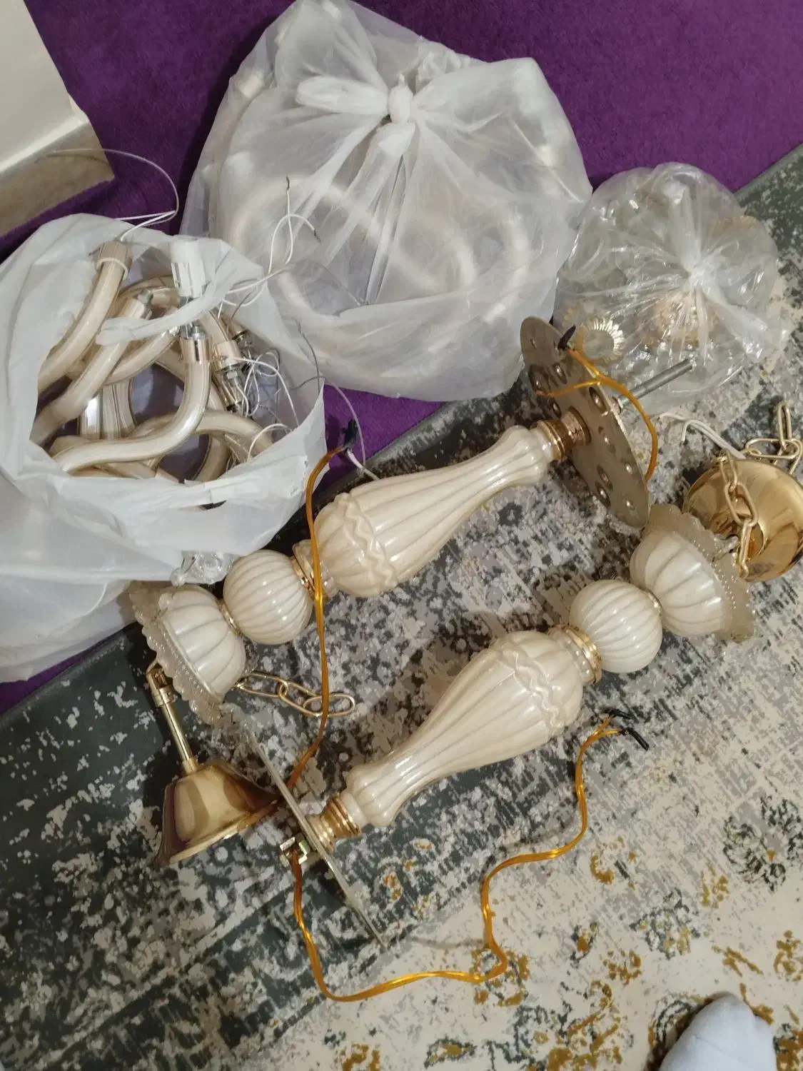 2 عدد لوستر ۱۲ شاخه|لوستر و چراغ آویز|کرج, چهارصد دستگاه|دیوار