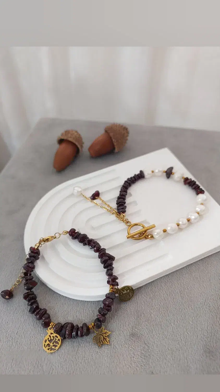 اکسسوری سنگی یلدایی،یلدا،دستبند سنگی|بدلیجات|مشهد, کوثر|دیوار