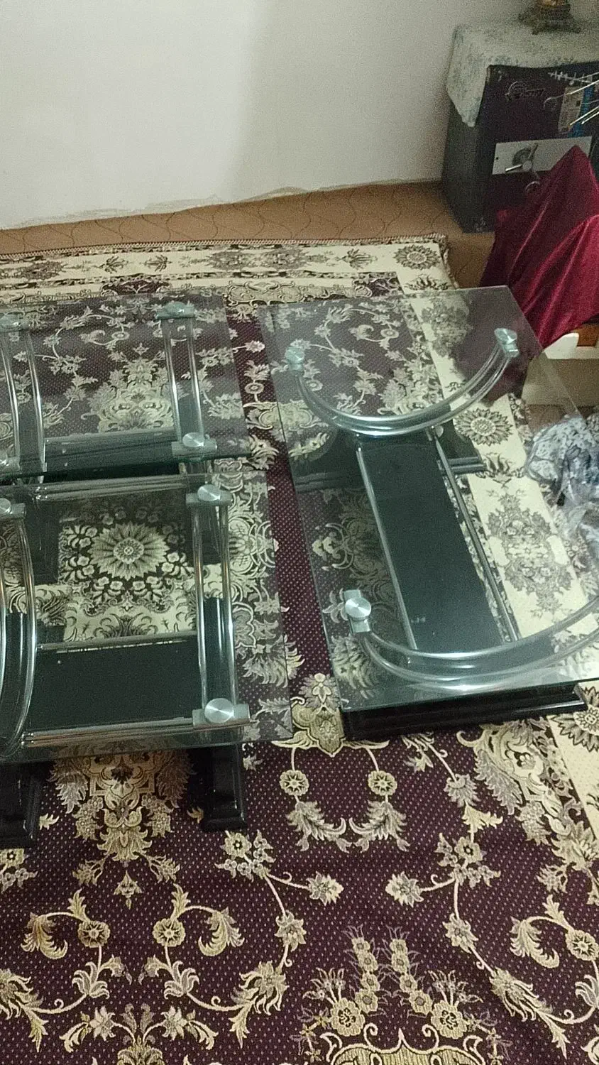 میز جلو مبلی  4 عدد  دوتا بزرگ دوتا کوچیک|مبلمان خانگی و میز عسلی|کشکسرای, |دیوار