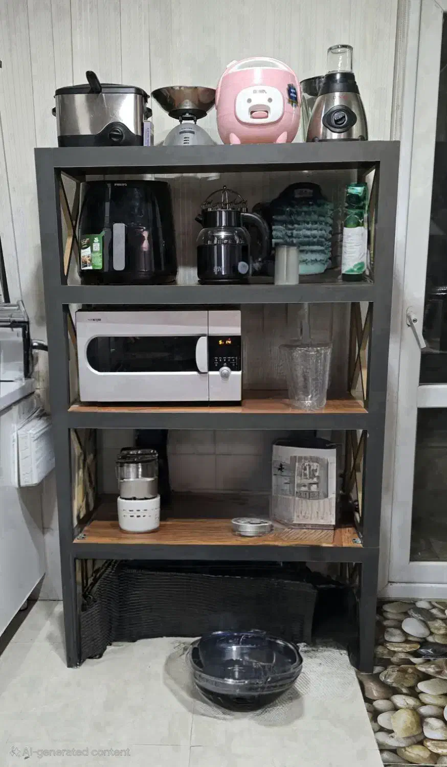 شلف کاربردی چوبی|کتابخانه، شلف، قفسههای دیواری|تبریز, |دیوار