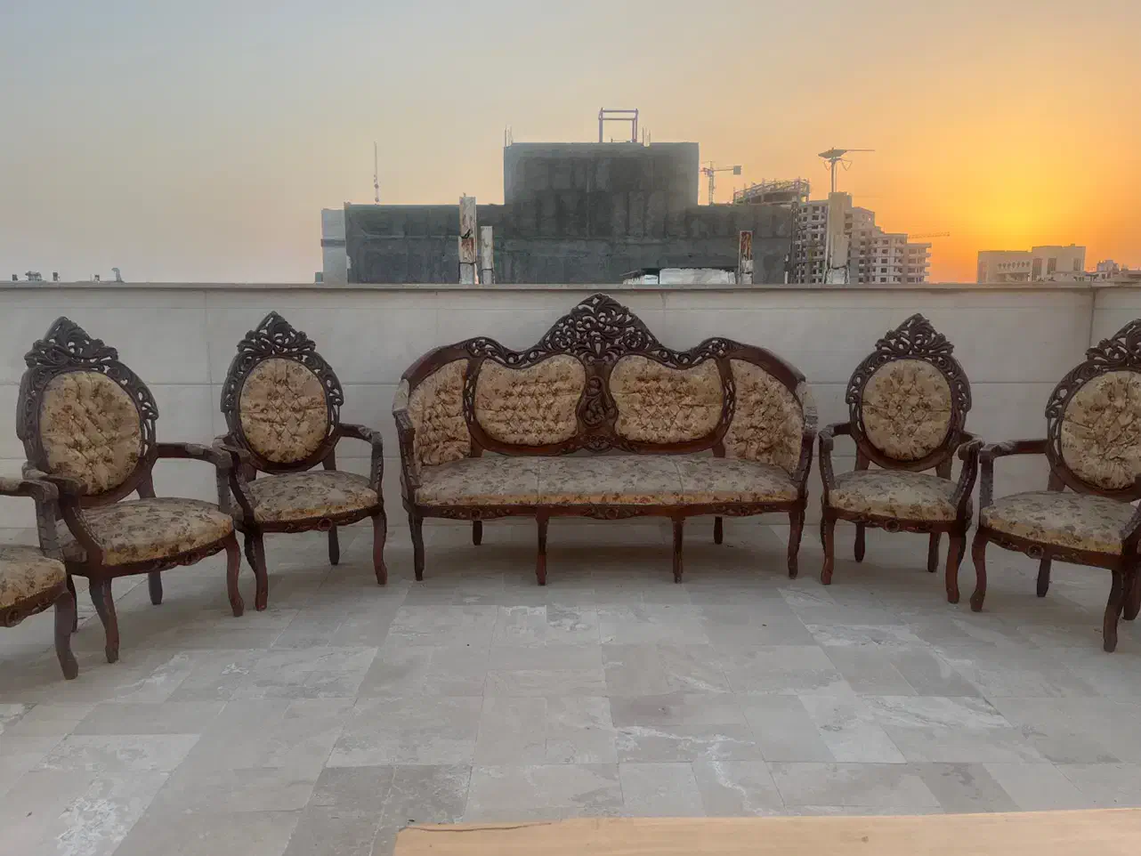 مبلمان سلطنتی ۸ نفره|مبلمان خانگی و میز عسلی|قزوین, |دیوار