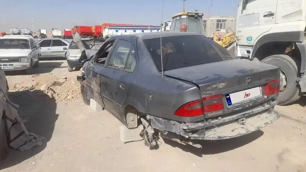 سمند دوگانه تصادفی|خودرو سواری و وانت|فولادشهر, مدیسه|دیوار