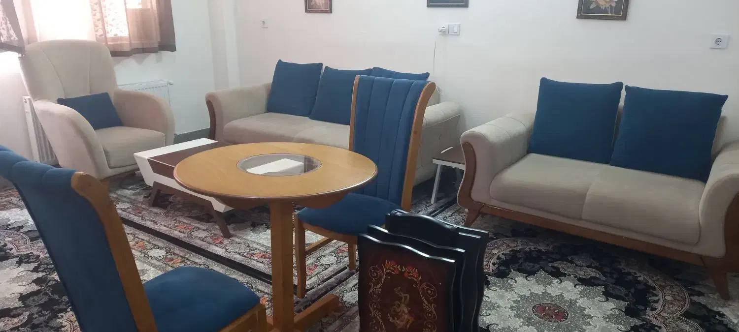 سرویس کامل مبل با تمام وسایل دلیل فروش رفتن از شهر|مبلمان خانگی و میز عسلی|زاهدان, |دیوار