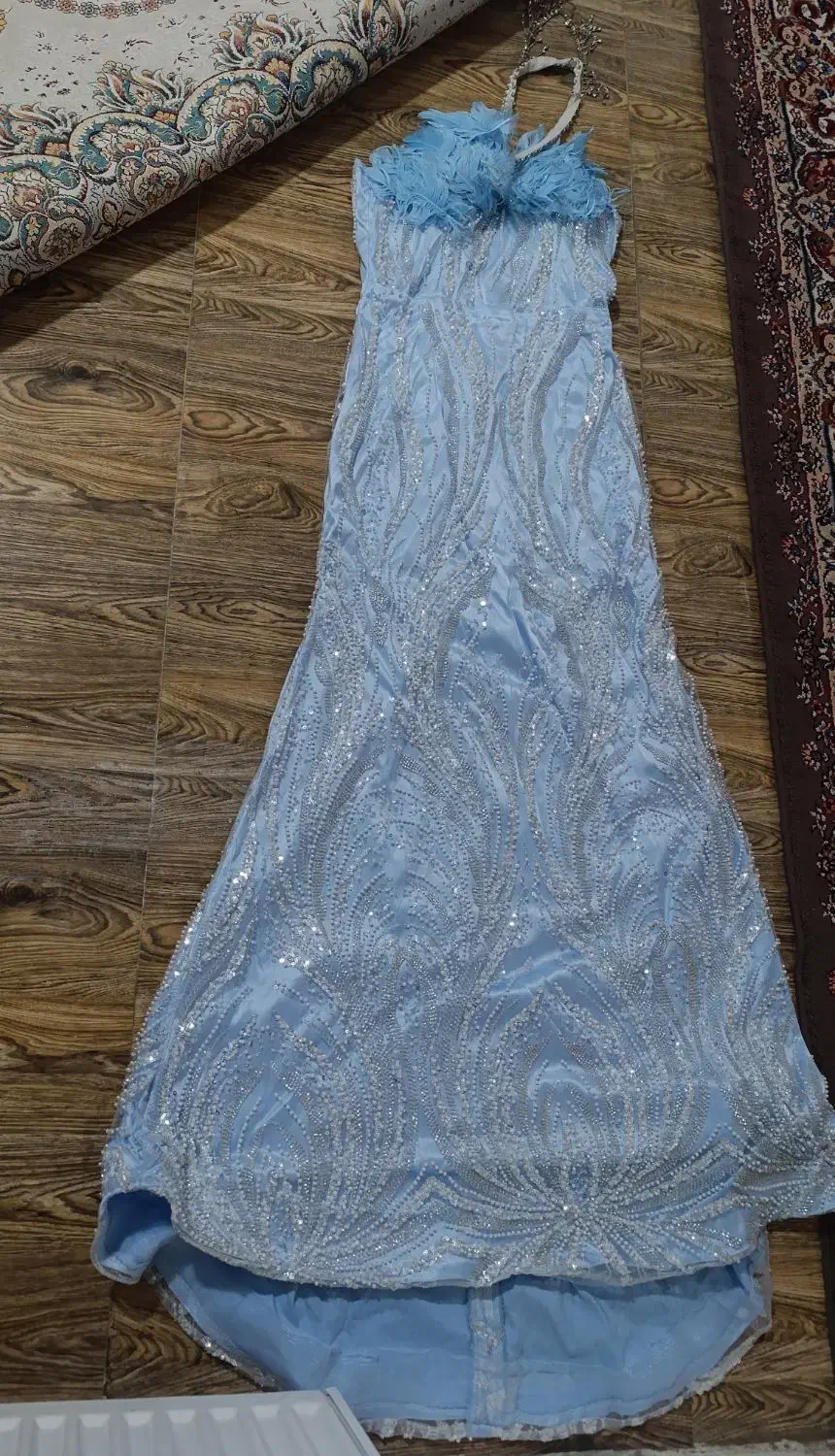 پیراهن مجلسی آبی آسمانی|لباس|رباط‌کریم, نصیرشهر|دیوار